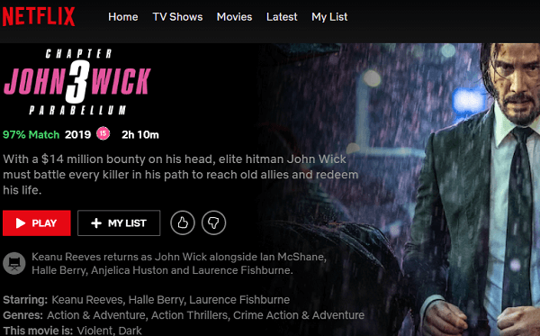 Can I watch John Wick 3 online in Netflix, Hulu or Prime? - Quora