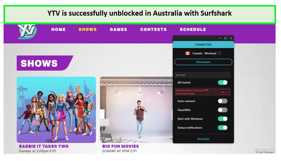 Watch-YTV-in-Australia-by-connecting-to-Surfshark