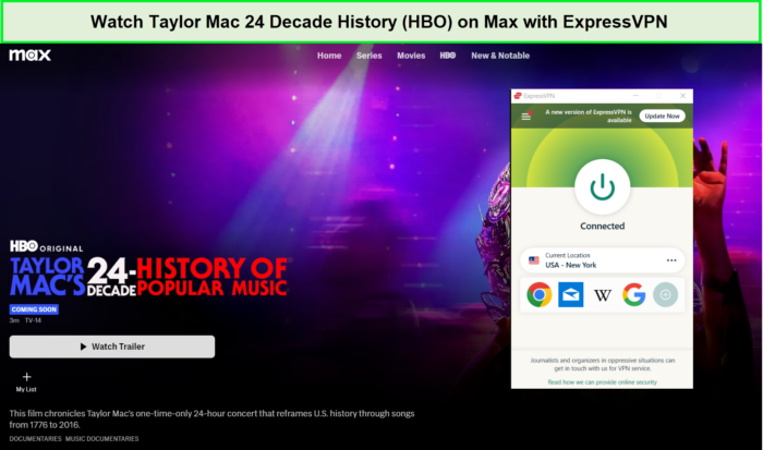 Watch-Taylor-Mac-24-Decade-History-(HBO)-in Germany-on-Max-with-ExpressVPN