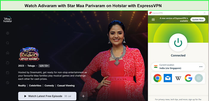Watch-Adivaram-with-Star-Maa-Parivaram-in-New Zealand-on-Hotstar-with-ExpressVPN
