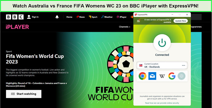 expressvpn-unblocks-australia-vs-france-fifa-womens-wc-23-on-bbc-iplayer-in-Canada