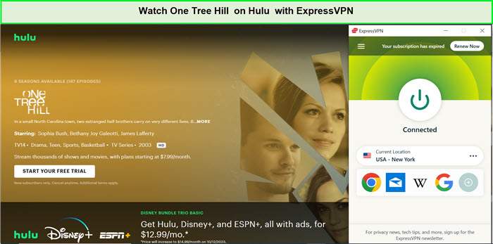 Watch-One-Tree-Hill-in-Spain-on-Hulu-with-ExpressVPN