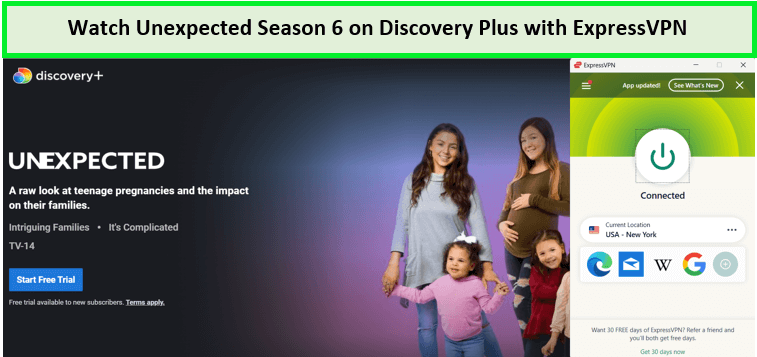expressvpn-unblocks-unexpected-season-6-on-discovery-plus-in-Canada